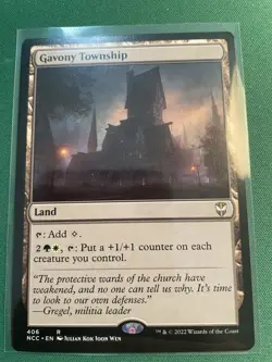 Gavony Township Commander: Streets of New Capenna Regular Rare Land MTG Magic - Image 1