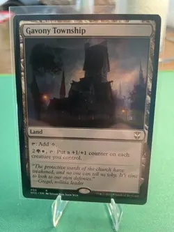 Gavony Township Commander: Streets of New Capenna Regular Rare Land MTG Magic - Image 3