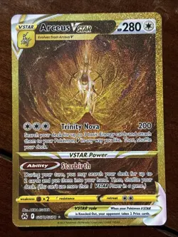 Pokemon Crown Zenith Arceus Vstar GG70/GG70 Secret Rare Holo - Image 1