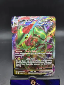 Pokemon TCG Rayquaza VMAX Evolving Skies 111/203 Holo Ultra Rare NM - Image 1