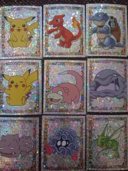 Pokemon Merlin 1999 – Lot de 27 stickers HOLO S (S1 a S33) – Vintage Original - Image 2