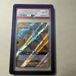 2019 POKEMON SUN & MOON HIDDEN FATES FA/MOLTRES ZAPDOS ARTICUNO GX PSA 10 - Image 1