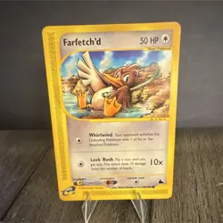 Pokemon Farfetch'd 55/144 Skyridge Common Basic 50 HP Whirlwind Leek Rush - Image 1