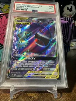 2023 Pokemon CSM2b CS #162 Gengar & Mimikyu GX Super Rare PSA 9 Chinese - Image 4