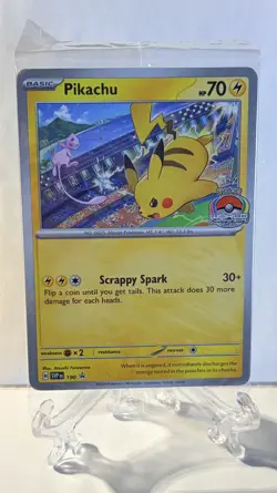 Pokemon TCG - Pikachu SVP 190 World Championships 2024 Promo - Stamped - Sealed - Image 1