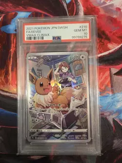 PSA 10 Eevee 210/184 Vmax Climax Pokemon Japanese - Image 1