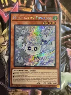 Yu-Gi-Oh! TCG Mulcharmy Fuwalos Secret Rare RA04-EN050 1st Edition Stampede NM/M - Image 1