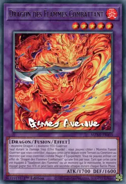 Yu-Gi-Oh ! Dragon des Flammes Combattant MZMI-FR005 VF/RARE - Image 1