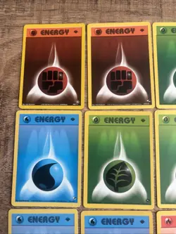 1st Edition Pokemon TCG Gym Heroes & Gym Challenge 16 Energy Card Lot - LP/NM - Image 2