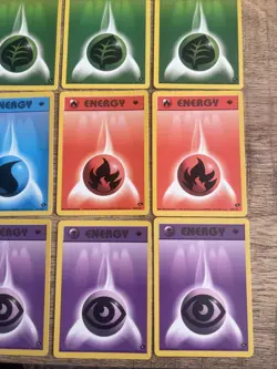 1st Edition Pokemon TCG Gym Heroes & Gym Challenge 16 Energy Card Lot - LP/NM - Image 4