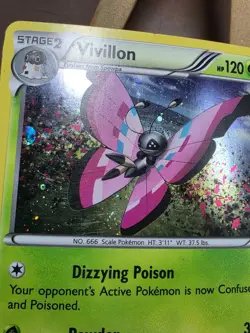 HP Vivillon XY137 X&Y Black Star Promo Holo Pokemon Card - Image 4