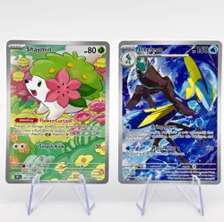 Shaymin 185/182 + Inteleon 142/132 Illustration Rare Pokemon Card Bundle NM - Image 1