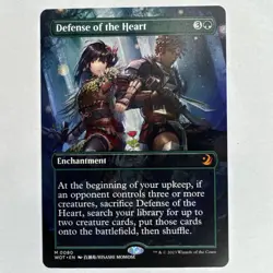 Defense of the Heart (Anime Borderless) Wilds of Eldraine MTG Card NM Free Ship - Image 1