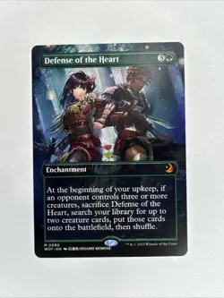 Defense of the Heart (Anime Borderless) Wilds of Eldraine MTG Card NM Free Ship - Image 2
