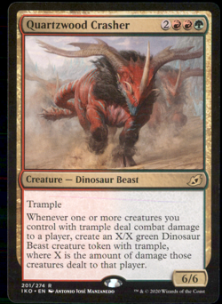 Magic: The Gathering Creature Quartzwood Crasher Quartzwood Crasher Rare Regular - Image 1