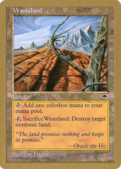 MTG Magic the Gathering Wasteland (br330/117) World Championship Decks 1998 LP - Image 1