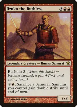 MTG Magic the Gathering Iizuka the Ruthless (104/170) Saviors of Kamigawa MP - Image 1