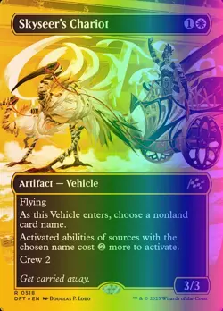MTG Magic the Gathering Skyseer's Chariot (518/579) Aetherdrift LP FOIL - Image 1