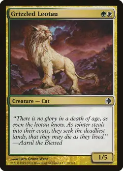 MTG Magic the Gathering Grizzled Leotau (69/149) Alara Reborn MP - Image 1