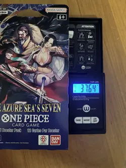 One Piece OP-14 The Azure Sea’s Seven Sleeved Booster Pack - Heavy - 37.64g 🔥🔥 - Image 1