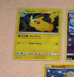 (3) Pokemon Cards HOLO Pikachu SM157 / Sableye 70/196 / Relicanth 101/196 NM - Image 4