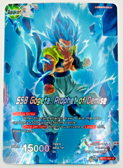 SSB Gogeta Prophet of Demise BT11-001 Leader Foil Dragon Ball Super Card Game NM - Image 1