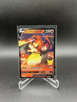 Pokemon Lance's Charizard V Full Art Holo Card SWSH133 Promo - Image 1