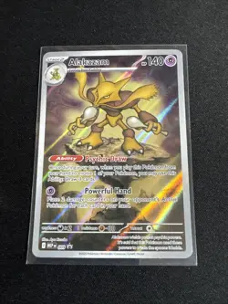Pokemon Alakazam TCG Mega Evolution Promo Card ETB 009 NM Condition - Image 1