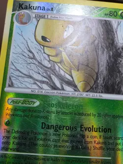HP Pokemon Card - Kakuna Rising Rivals 66/111 Reverse Holo - Image 5