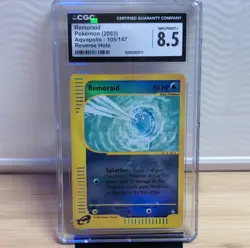 Pokemon Remoraid Aquapolis 105/147 Reverse Holo CGC 8.5 TCG Card - Image 1
