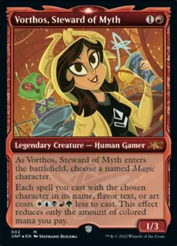 [1x] Vorthos, Steward of Myth - Showcase - Galaxy Foil Near Mint, English Unfini - Image 1