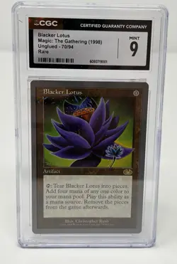 BLACKER LOTUS MTG Unglued MINT RARE 1998 Christopher Rush Art 70/94 - Image 1