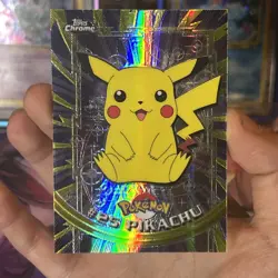 Pokemon Topps Chrome Pikachu Spectra - Chrome Near Mint - Image 3