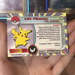 Pokemon Topps Chrome Pikachu Spectra - Chrome Near Mint - Image 4