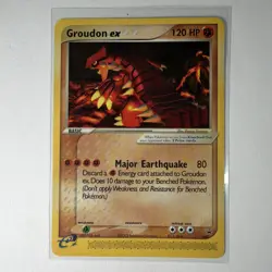 Pokemon Groudon ex 002 #2 - 2003 Wizards Black Star Promo - NM/LP- - Image 1