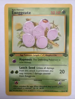 Pokemon Jungle 1st Edition Exeggute 52/64 LP 1999 - Image 1