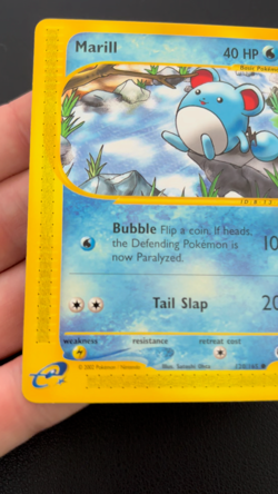 Marill 120/165 Common Expedition Base Set Pokemon TCG - NM - Image 2