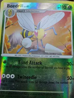 Pokemon Beedrill 13/106 Great Encounters Reverse Holo Rare HP - Image 5