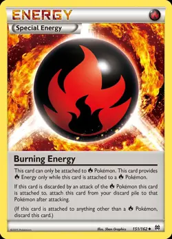 Pokemon Burning Energy (151/191) BREAKthrough NM - Image 1
