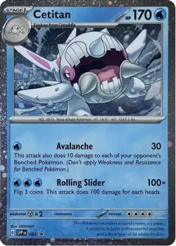Pokemon Cetitan (63/272) Scarlet & Violet Black Star Promos NM HOLO - Image 1