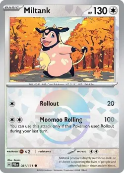 Pokemon Miltank (Poke Ball Pattern) (81/358) Prismatic Evolutions LP - Image 1