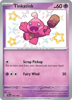 Pokemon Tinkatink (165/258) Paldean Fates NM HOLO - Image 1