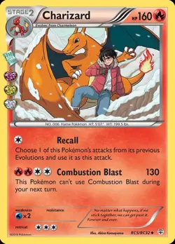 Pokemon Charizard (RC5/125) Generations MP HOLO - Image 1