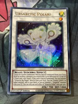 Yugioh Ursarctic Polari ANGU-EN033 Ultra Rare 1st Ed NM - Image 1