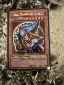 *** DARK MAGICIAN GIRL *** (ORIGINAL ART) HOLOGRAPHIC SUPER RARE YUGIOH! - Image 1