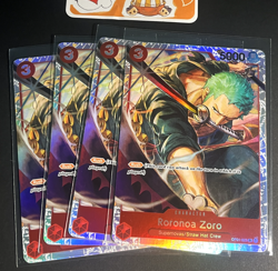 Roronoa Zoro (025) OP01-025 (Ultra Deck: The Three Captains) Playset x4 - Image 1