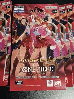 One Piece EB-03 Heroines Edition Sleeved Booster Pack SEALED LOT OF 20 - Image 2