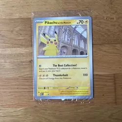 Pikachu At The Museum Jumbo Pokemon Card - Image 1