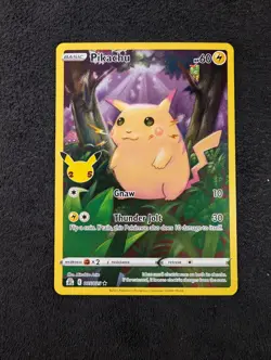 Pikachu - 005/025 - Pokemon Celebrations Sword & Shield Full Art Rare Card - Image 1