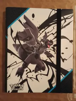 Pokemon TCG Card BLACK BOLT Binder - BINDER ONLY - Empty Holds 360 Cards - Used - Image 1